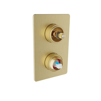 Baril Pressure balanced shower valve with 3-way diverter (without handle)