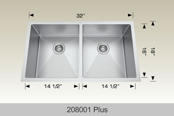 Bosco Standard Plus Series Kitchen Sink 32 x 18