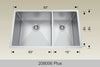 Bosco Standard Plus Series Kitchen Sink 32 x 18