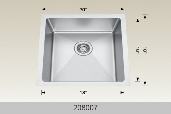 Bosco Builder Series Radius Corner Sink 20 x 18