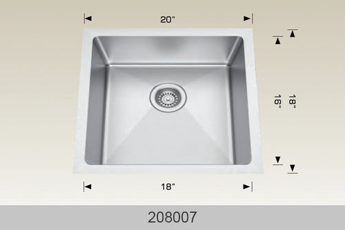 Bosco Builder Series Radius Corner Sink 20 x 18