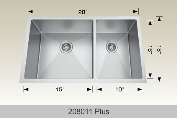 Bosco Standard Plus Series Kitchen Sink 28 x 18