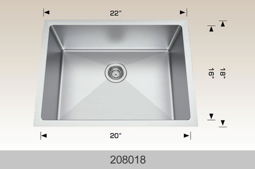 Bosco Builder Series Kitchen Sinks 22 x 18