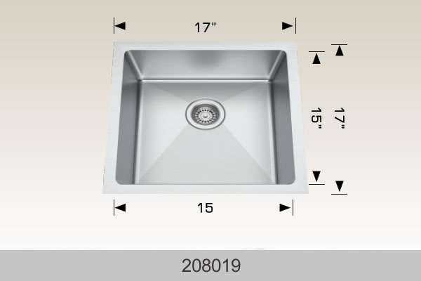 Bosco Builder Series Kitchen Sink 17 x 17