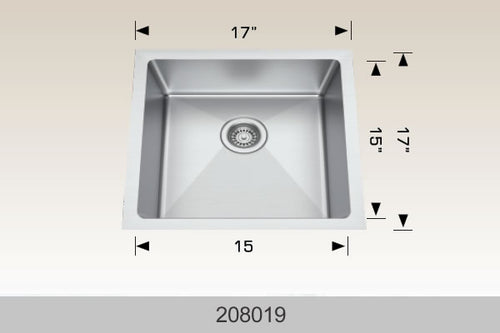 Bosco Builder Series Kitchen Sink 17 x 17
