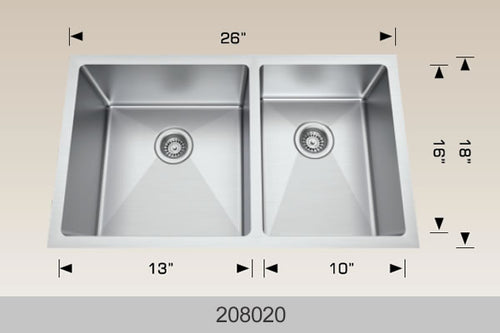 Bosco Builder Series Kitchen Sinks 26 x 18