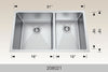 Bosco Builder Series Kitchen Sinks 31 x 18