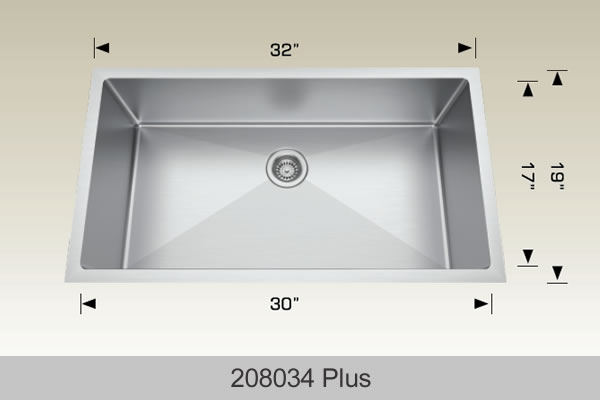 Bosco Standard Plus Series Kitchen Sink 30 x 19