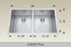Bosco Standard Plus Series Kitchen Sink 32 x 19