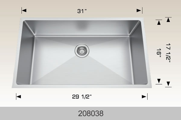 Bosco Builder Series Kitchen Sinks 31 x 17.5