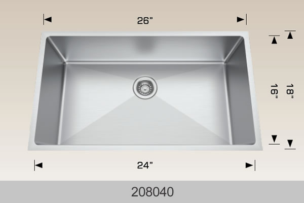 Bosco Builder Series Kitchen Sinks 26 x 18