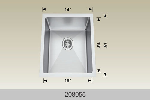 Bosco Builder Series Kitchen Sinks 14 x 18