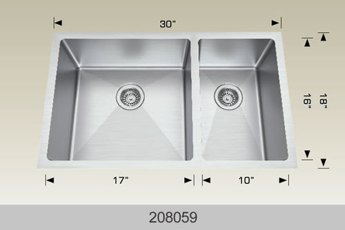 Bosco Super Series Kitchen Sinks 30 x 18
