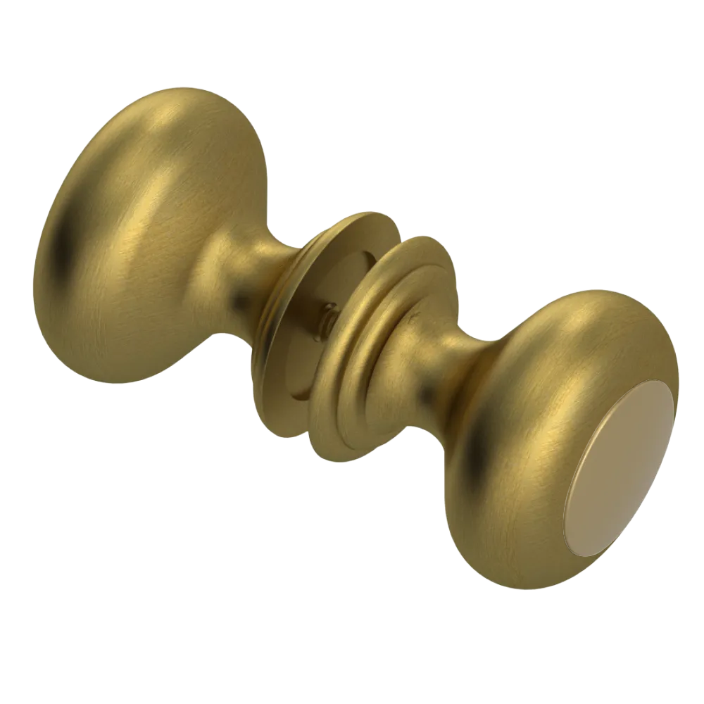 Rubinet Shower Door Knob (set) Antique Brass Matt
