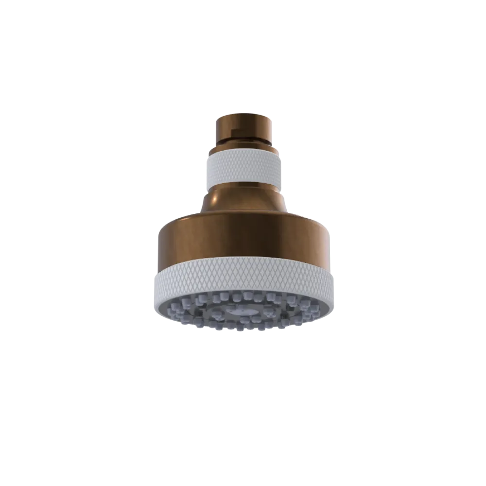 Rubinet 3 FUNCTION SHOWER HEAD Tuscan Brass