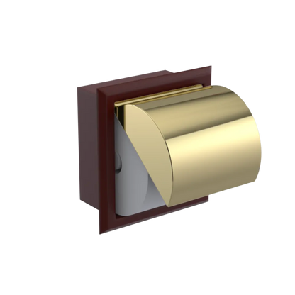 Rubinet RECESSED TOILET PAPER HOLDER Bordeaux