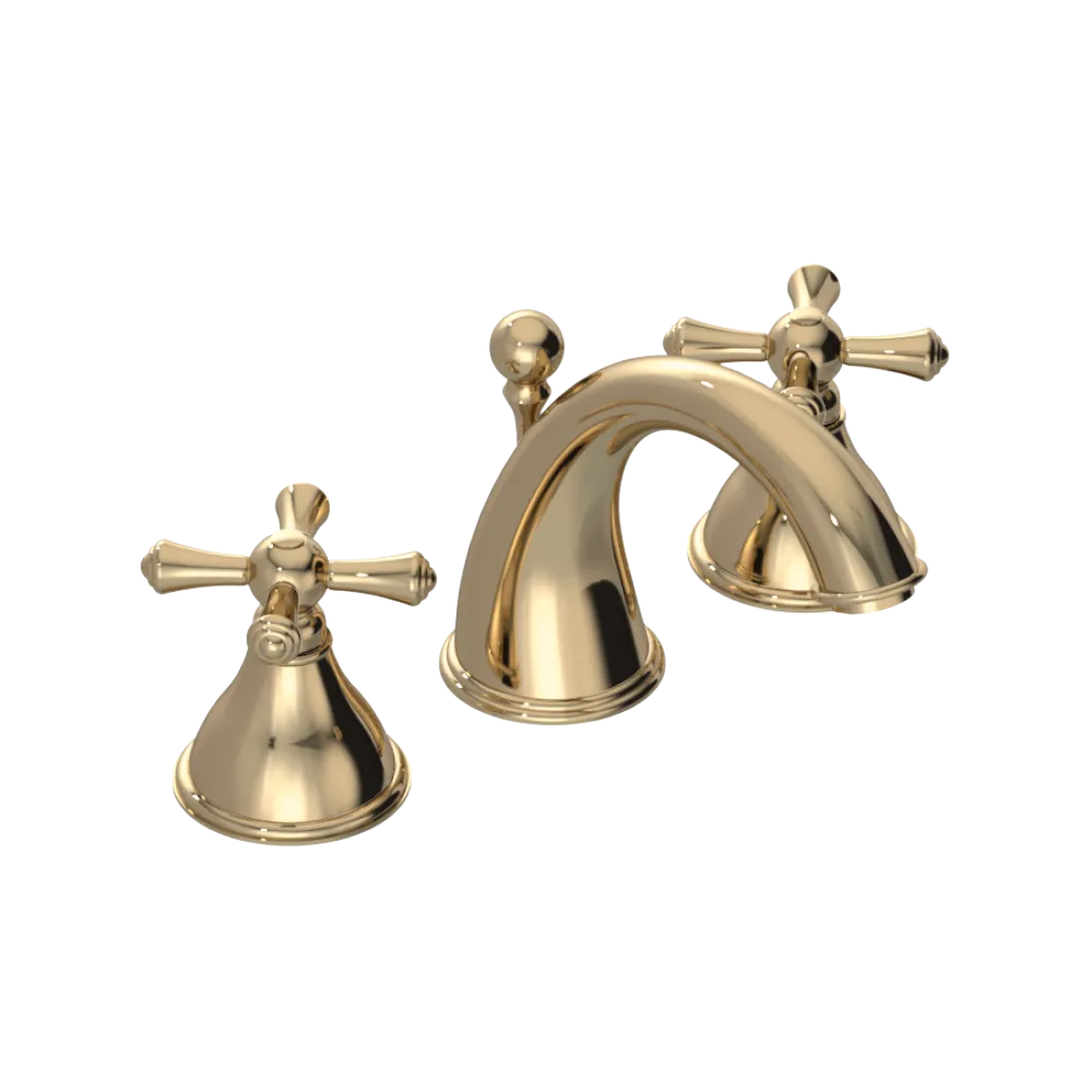 Rubinet Widespread Lav. Set. (less drain) Gold