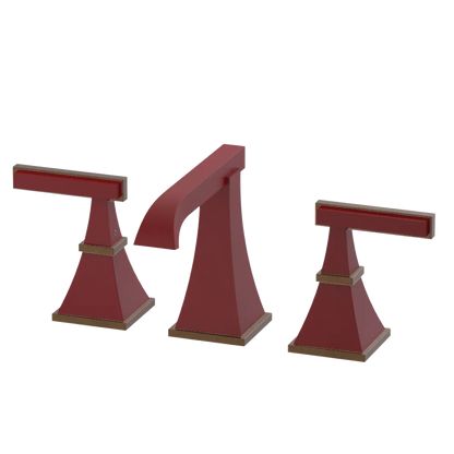 Rubinet Widespread Lav. Set. (less drain) Maroon