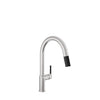 Baril Single-hole kitchen faucet with 2-function pull-down spray
