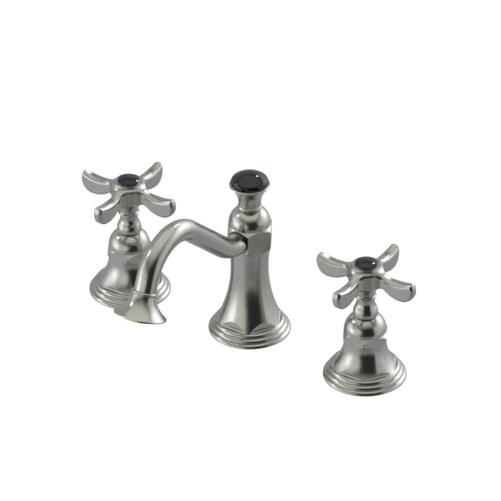 Rubinet Widespread Lav. Set. (less drain) Satin Nickel