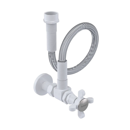 Rubinet Exposed Supply Kit (classic) White