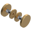 Rubinet Shower Door Knob (set) Satin Gold
