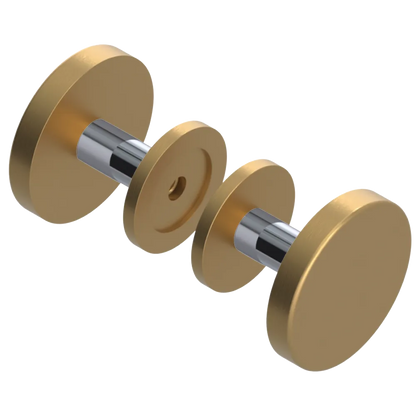 Rubinet Shower Door Knob (set) Satin Gold