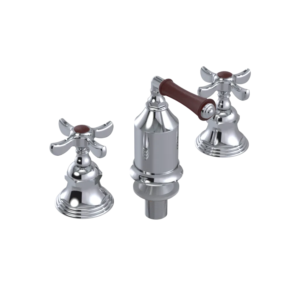 Rubinet Bidet Fitting with Spray, Diverter, and Vacum Breaker (Less Drain) Chrome