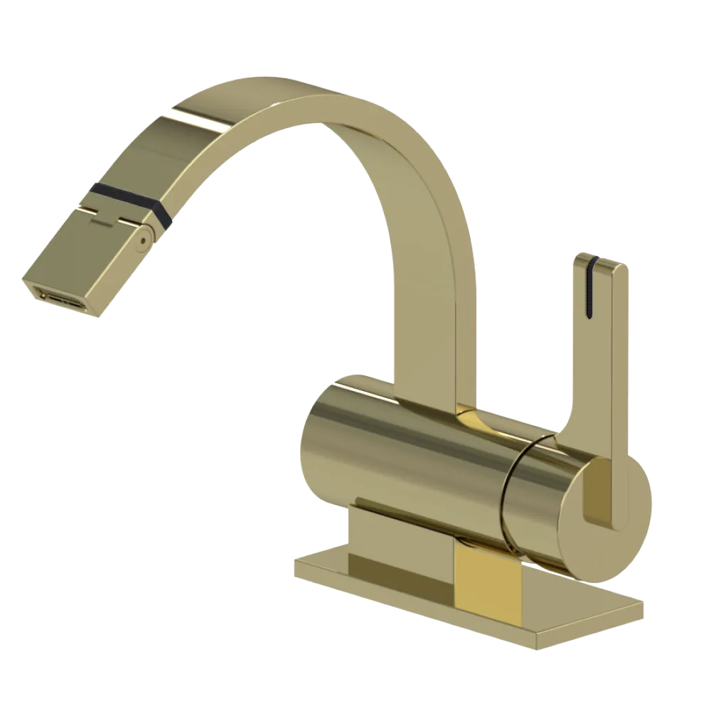 Rubinet Single Control Bidet Fitting (less drain) Gold