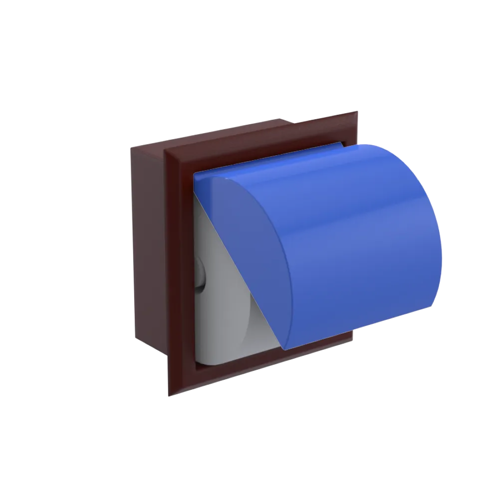 Rubinet RECESSED TOILET PAPER HOLDER Bordeaux