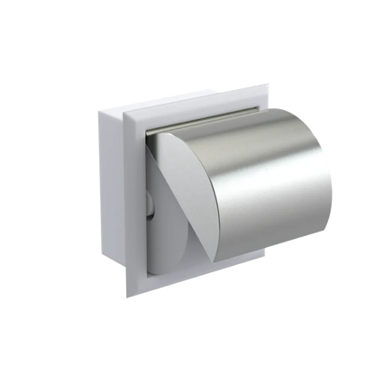 Rubinet RECESSED TOILET PAPER HOLDER White