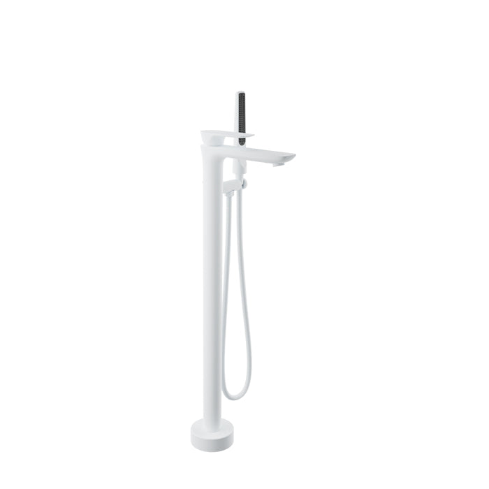 Baril Floor-mounted tub filler with hand shower