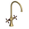 Rubinet Two Handle Single Hole Kitchen Set Satin Brass