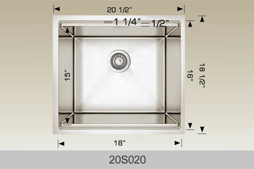 Bosco Super Series Plus Multi Level Kitchen Sink 20 1/2 x 18 1/2