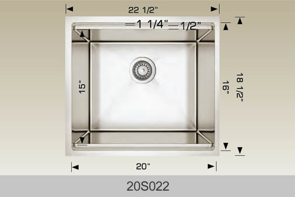 Bosco Super Series Plus Multi Level Kitchen Sink 22 1/2 x 18 1/2
