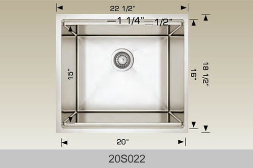 Bosco Super Series Plus Multi Level Kitchen Sink 22 1/2 x 18 1/2