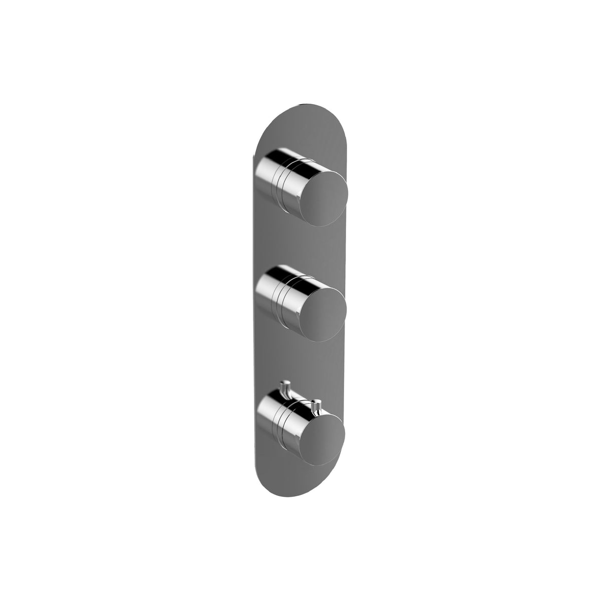1/2” Thermostatic Valve 2 Shut Offs - Round