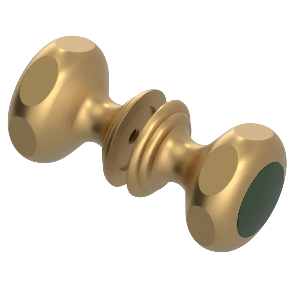 Rubinet Shower Door Knob (set) Satin Gold