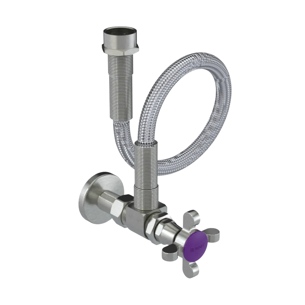 Rubinet Exposed Supply Kit (classic) Satin Nickel