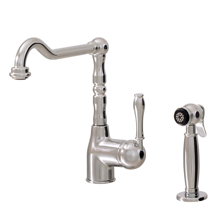 Aquabrass Dual stream mode kitchen faucet with side spray