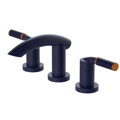 Rubinet Widespread Lav. Set. (less drain) Midnight Blue