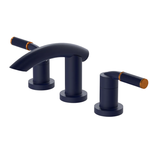 Rubinet Widespread Lav. Set. (less drain) Midnight Blue
