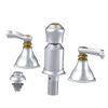 Rubinet Bidet Fitting with Spray, Diverter, and Vacum Breaker (Less Drain) Satin Chrome