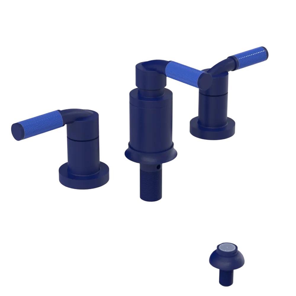 Rubinet Bidet Fitting with Spray, Diverter, and Vacum Breaker (Less Drain) Midnight Blue