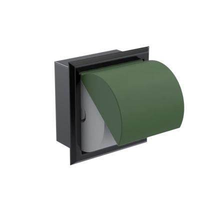 Rubinet RECESSED TOILET PAPER HOLDER Black