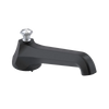 Rubinet Tub Filler Spout Deck Mount Matt Black