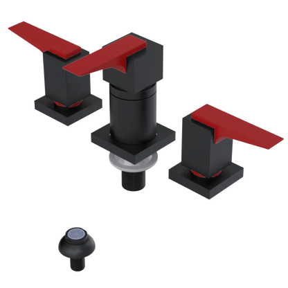 Rubinet Bidet Fitting with Spray, Diverter, and Vacuum Breaker (less drain) Matt Black