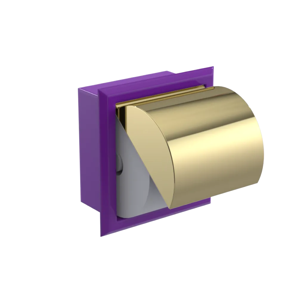 Rubinet RECESSED TOILET PAPER HOLDER Purple Haze