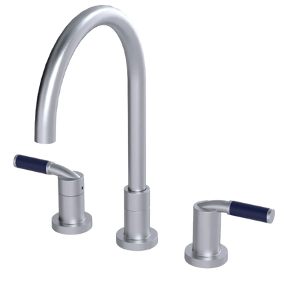 Rubinet Widespread Kitchen Set Satin Chrome