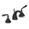 Rubinet Widespread Lav. Set. (less drain) Matt Black